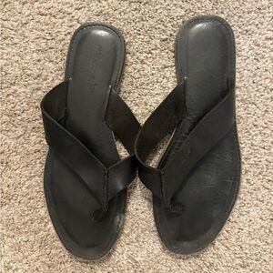 Madewell Black Leather Sandals 8